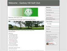 Tablet Screenshot of gedneyhillgolfclub.co.uk